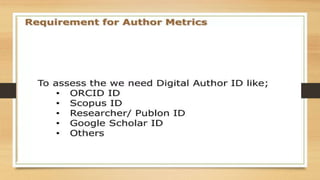 Citation Databases & Research Metrics U-4.pptx