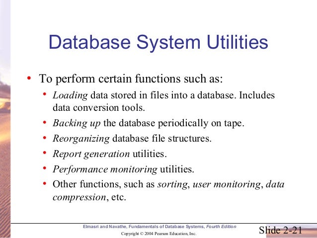Fundamentals of Database system