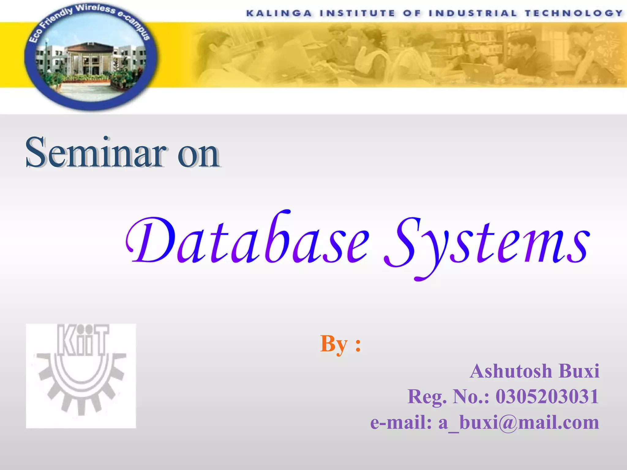 Database system | PPT