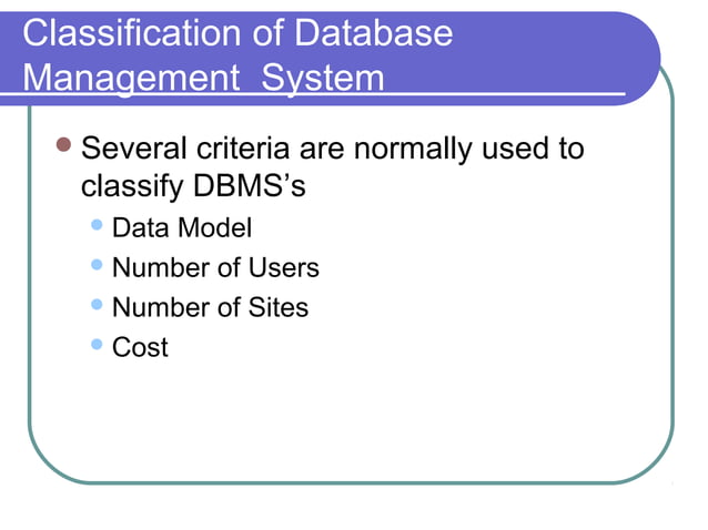 Database system concepts and architecture | PPT