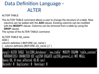 Database management and System Development ppt | PPT