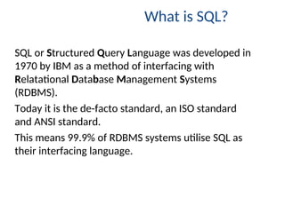 Database management and System Development ppt | PPT