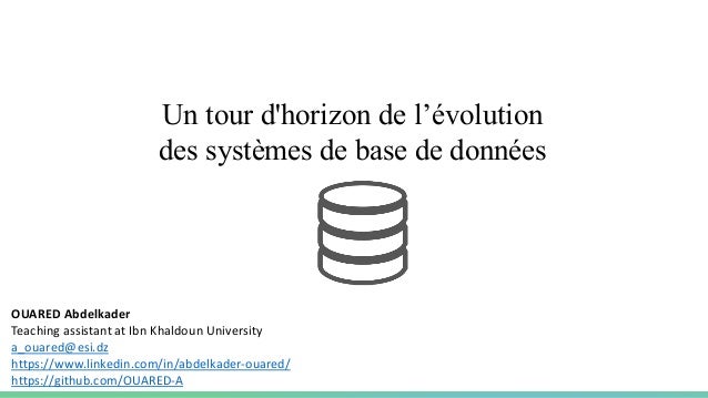 OUARED Abdelkader
Teaching assistant at Ibn Khaldoun University
a_ouared@esi.dz
https://www.linkedin.com/in/abdelkader-oua...