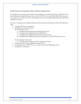 Database Systems Handbook
BY: MUHAMMAD SHARIF 393
 