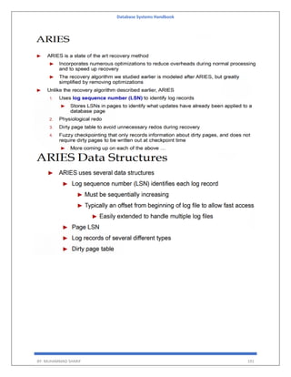 Database Systems Handbook
BY: MUHAMMAD SHARIF 191
 