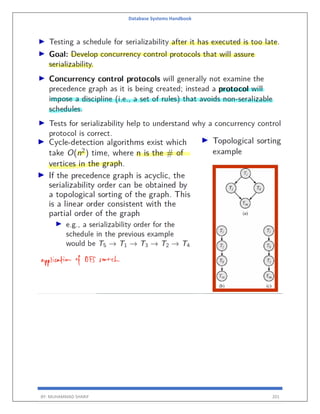 Database Systems Handbook
BY: MUHAMMAD SHARIF 201
 