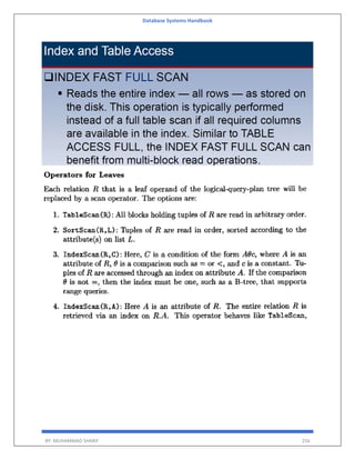 Database Systems Handbook
BY: MUHAMMAD SHARIF 256
 