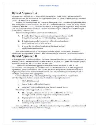 Database Systems Handbook
BY: MUHAMMAD SHARIF 27
 
