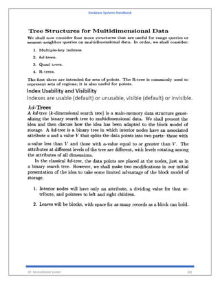 Database Systems Handbook
BY: MUHAMMAD SHARIF 282
 
