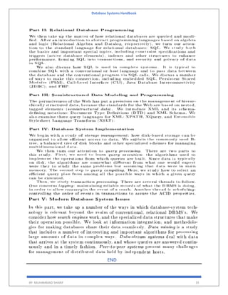 Database Systems Handbook
BY: MUHAMMAD SHARIF 35
END
 