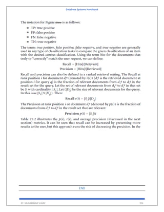 Database Systems Handbook
BY: MUHAMMAD SHARIF 353
END
 