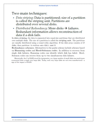 Database Systems Handbook
BY: MUHAMMAD SHARIF 363
 