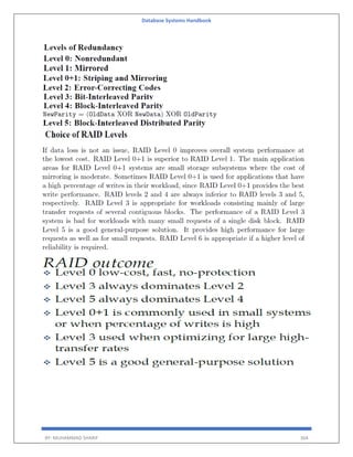 Database Systems Handbook
BY: MUHAMMAD SHARIF 364
 