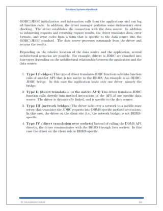 Database Systems Handbook
BY: MUHAMMAD SHARIF 564
 