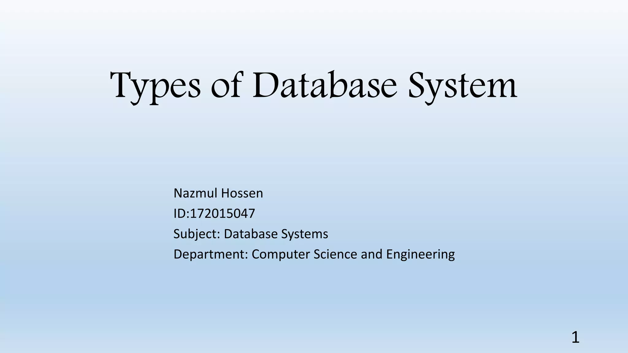 Database systems | PPTX