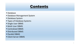 Database systems | PPT