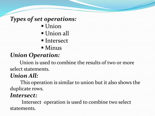 STRUCTURE OF SQL QUERIES