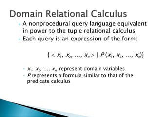 Database systems-Formal relational query languages | PDF