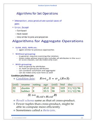 Database Systems Handbook
BY: MUHAMMAD SHARIF 168
Condition join/theta join
 
