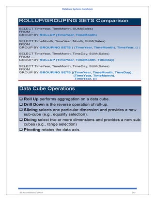 Database Systems Handbook
BY: MUHAMMAD SHARIF 240
 