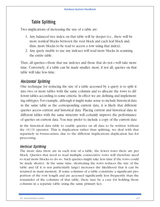 Database Systems Handbook
BY: MUHAMMAD SHARIF 107
 