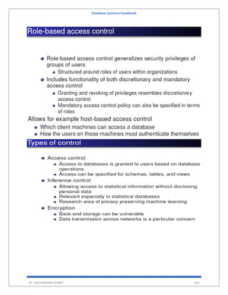 Database Systems Handbook
BY: MUHAMMAD SHARIF 100
 