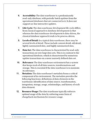 Database Systems Handbook
BY: MUHAMMAD SHARIF 372
 