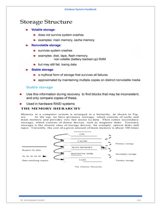 Database Systems Handbook
BY: MUHAMMAD SHARIF 434
 