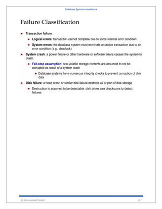 Database Systems Handbook
BY: MUHAMMAD SHARIF 517
 
