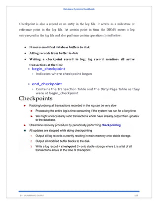 Database Systems Handbook
BY: MUHAMMAD SHARIF 569
 