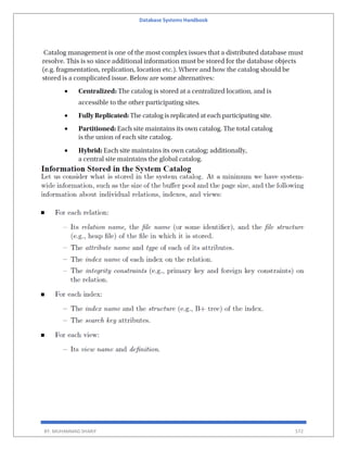 Database Systems Handbook
BY: MUHAMMAD SHARIF 572
 