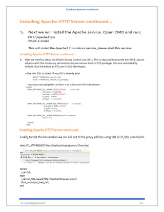 Database Systems Handbook
BY: MUHAMMAD SHARIF 633
 
