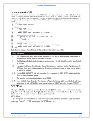 Database Systems Handbook
BY: MUHAMMAD SHARIF 685
 