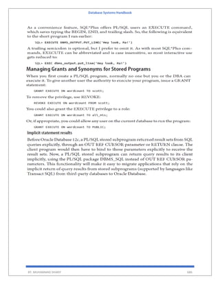 Database Systems Handbook
BY: MUHAMMAD SHARIF 686
 