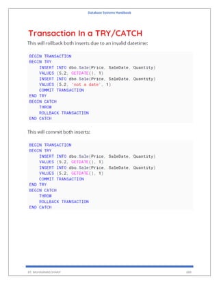 Database Systems Handbook
BY: MUHAMMAD SHARIF 689
 