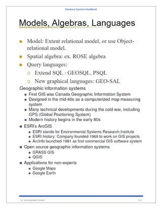Database Systems Handbook
BY: MUHAMMAD SHARIF 722
 