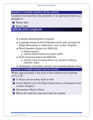 Database Systems Handbook
BY: MUHAMMAD SHARIF 726
 