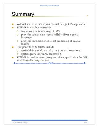 Database Systems Handbook
BY: MUHAMMAD SHARIF 729
===========================END=========================
 