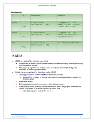 Database Systems Handbook
BY: MUHAMMAD SHARIF 143
ACID Example:
 