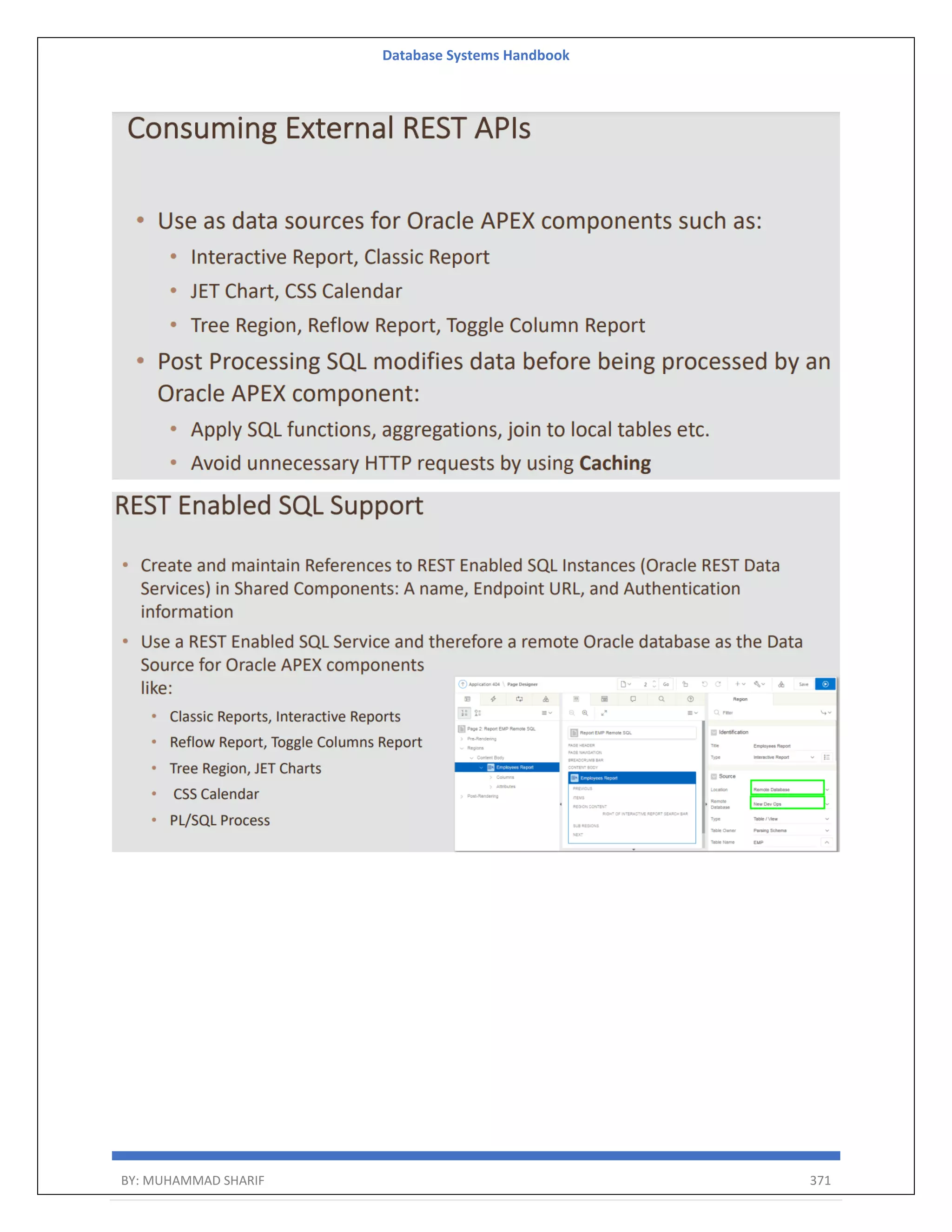 Database Systems Handbook BY: MUHAMMAD SHARIF 371 