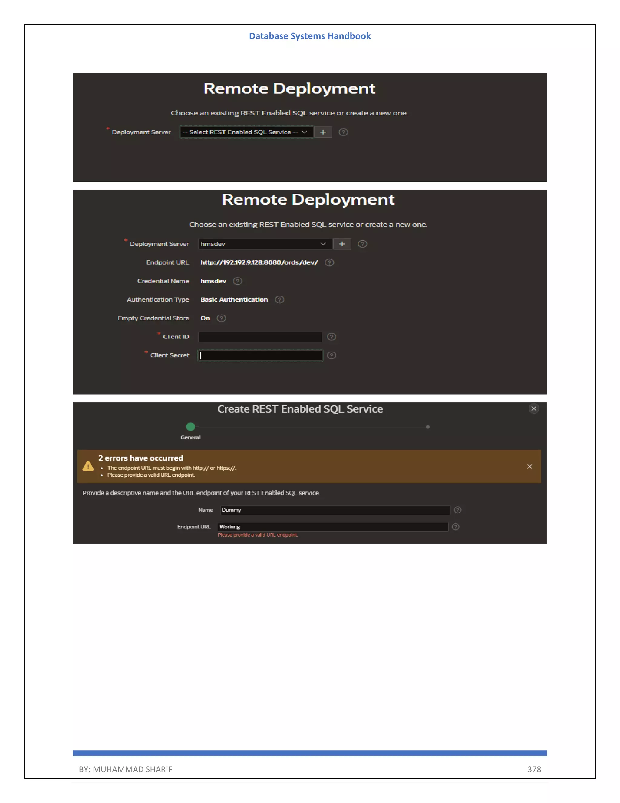 Database Systems Handbook BY: MUHAMMAD SHARIF 378 