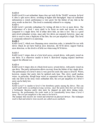 Database Systems Handbook
BY: MUHAMMAD SHARIF 282
 