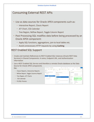 Database Systems Handbook
BY: MUHAMMAD SHARIF 371
 