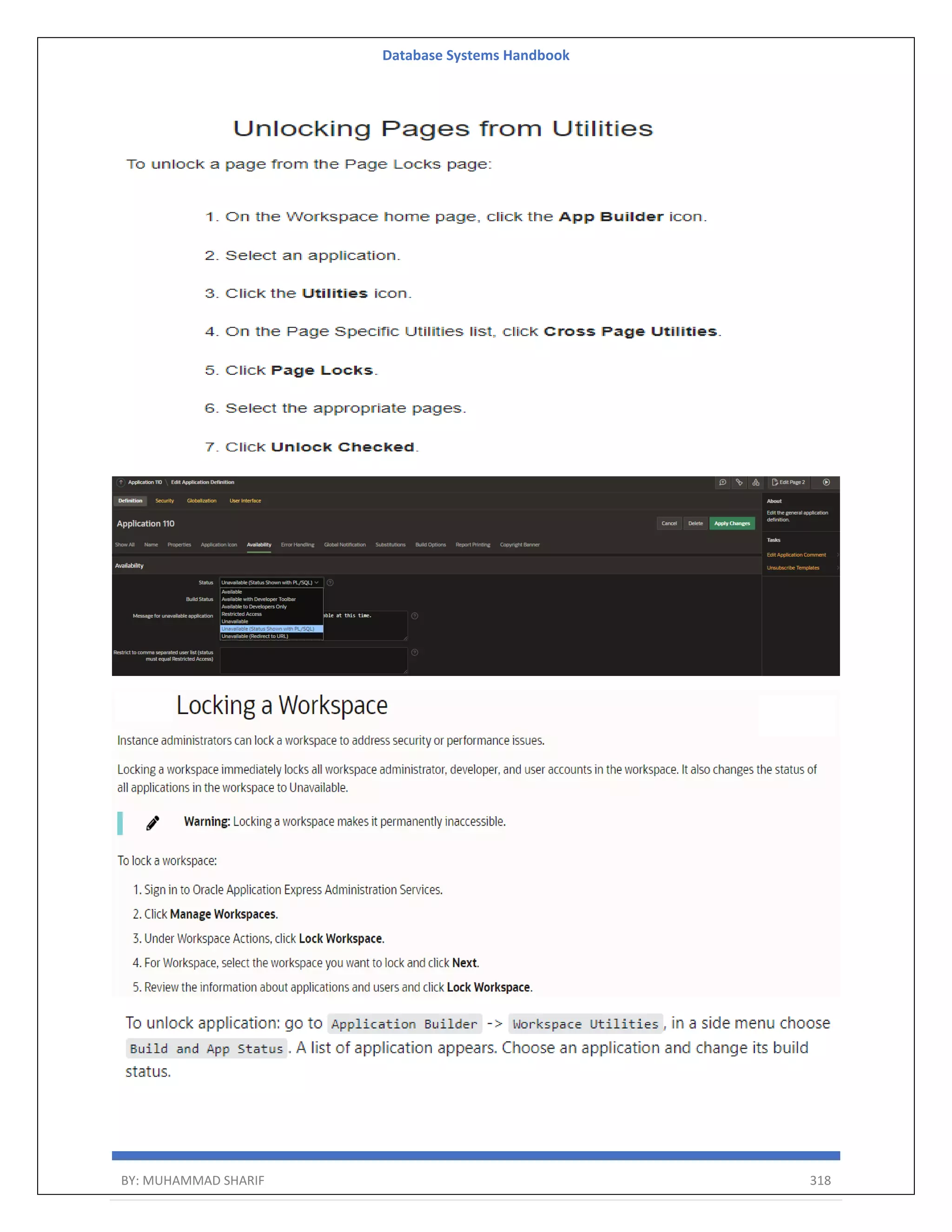 Database Systems Handbook BY: MUHAMMAD SHARIF 318 