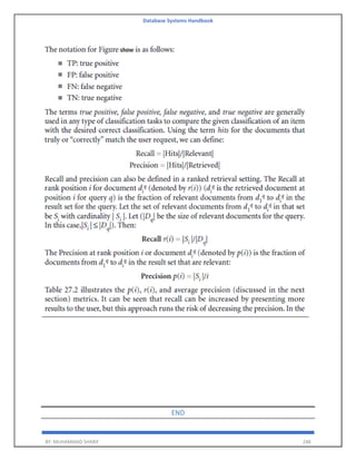 Database Systems Handbook
BY: MUHAMMAD SHARIF 248
END
 