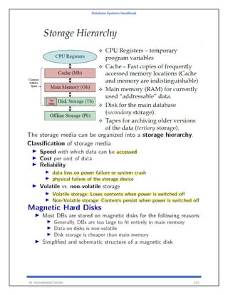 Database Systems Handbook
BY: MUHAMMAD SHARIF 255
 