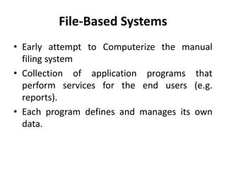 Database Systems Lec 1.pptx | Databases | Computer Software and ...