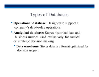 Operational Database Figure INTRO TO DATABASE SYSTEMS LECTURE 1.pptx
