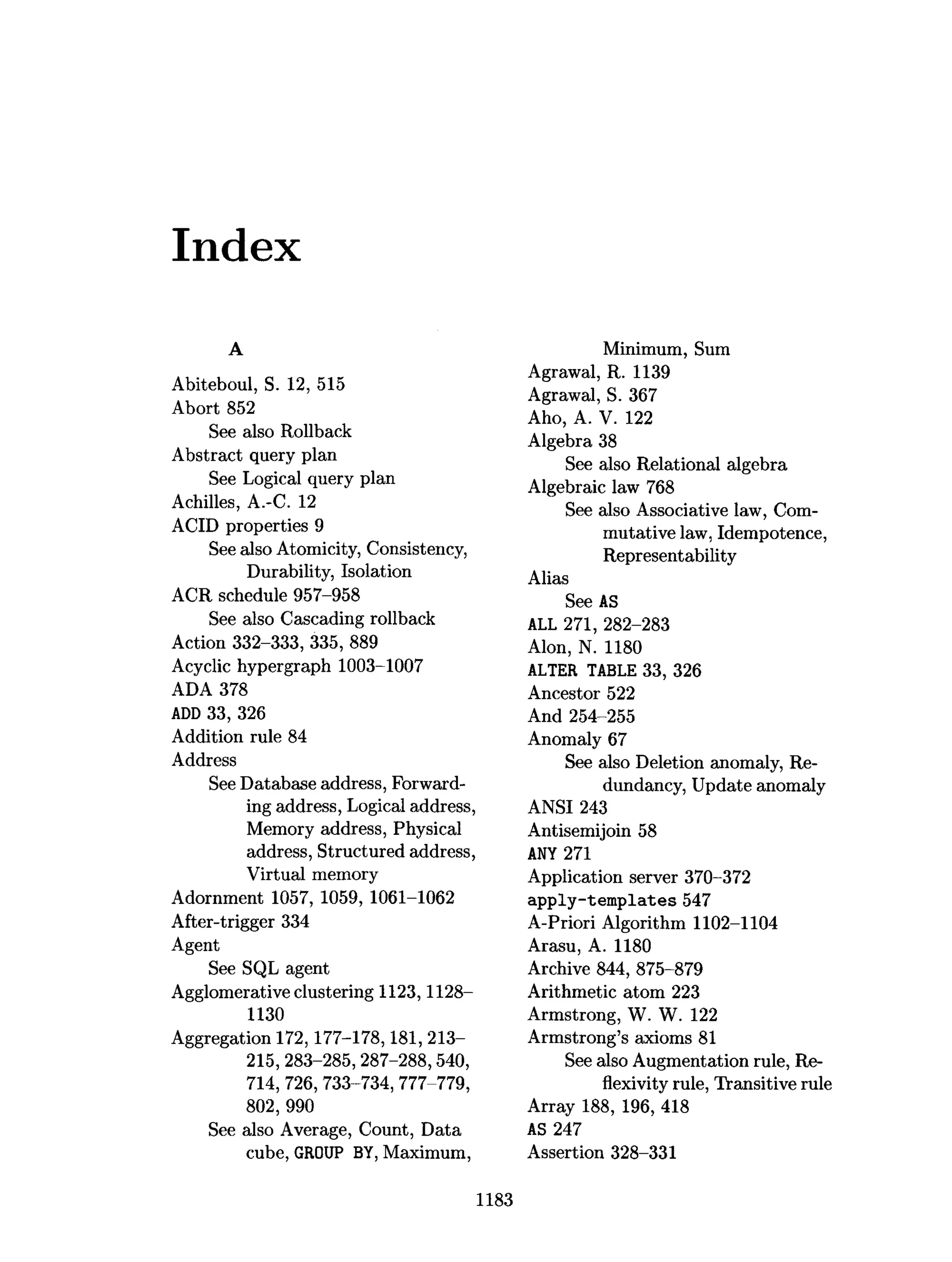 Database Systems: The Complete Book (Hector Garcia-Molina, Jeffrey D. Ullman etc.)