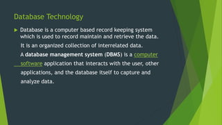 Database technology | PPTX